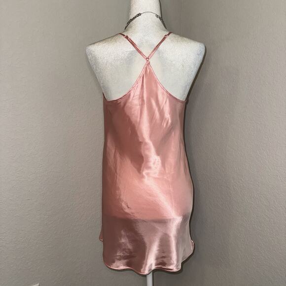 Secret Treasures Slip Dress Women M (8-10) Pink V Neck Spaghetti Strap Sleepwear - Picture 3 of 9